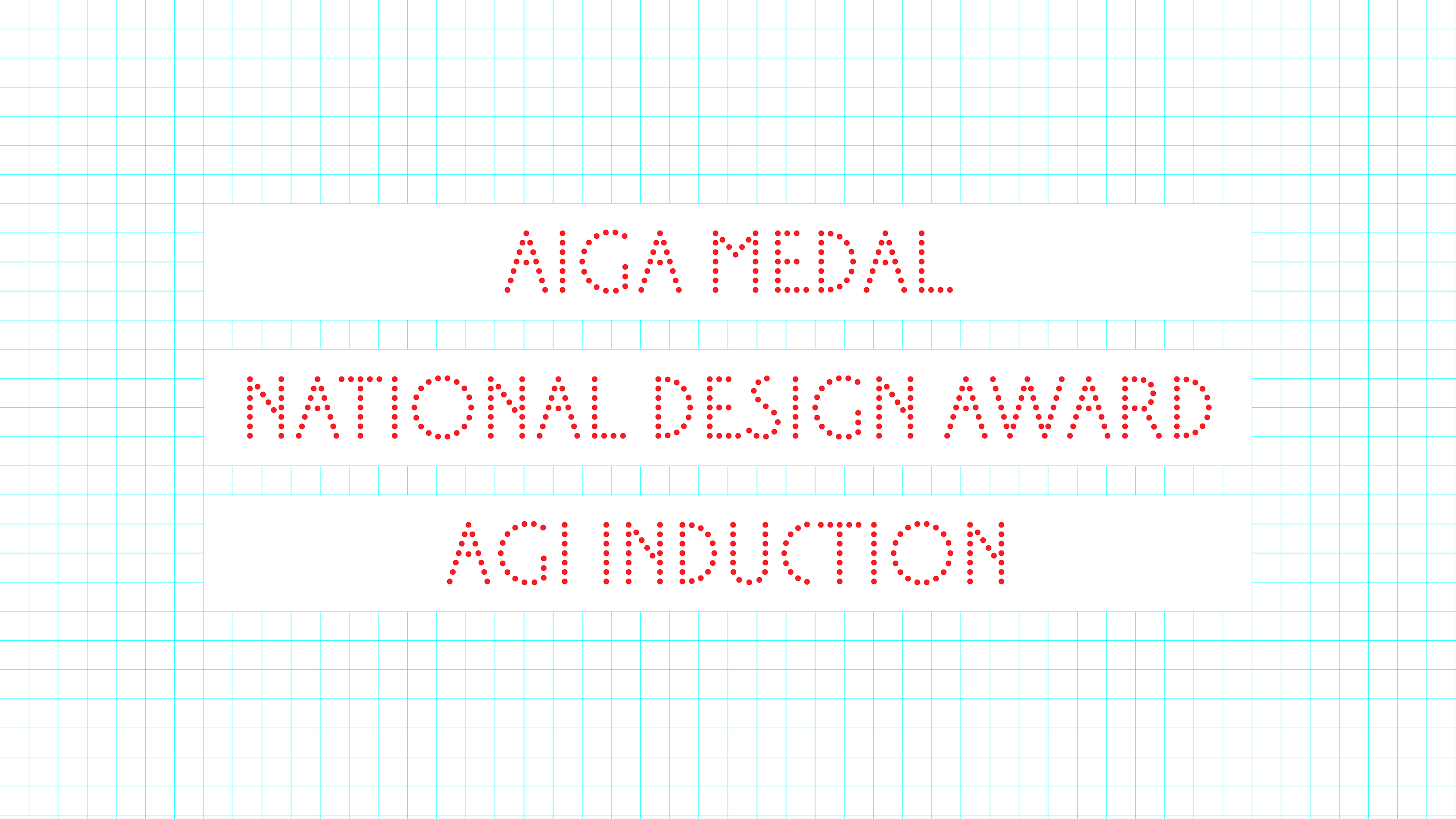 AIGA Medal, National Design Award, AGI Induction